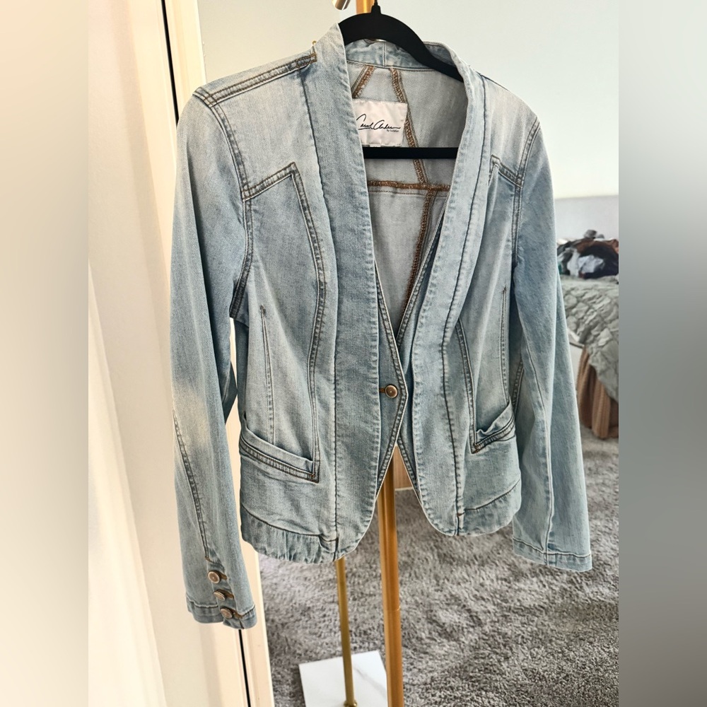 Cabi Light Blue Denim Blazer